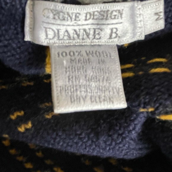 Vintage 1980’s Dianne B Sweater Cygne Design - Picture 5 of 5